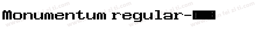 Monumentum regular字体转换